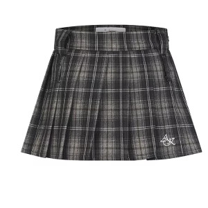 Y2K Plaid Pleated Mini Skirt: Japanese Preppy Style Streetwear for Women