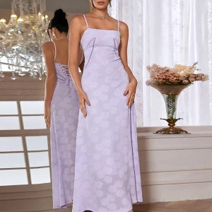 Y2K See-Through Beach Maxi Dress - Floral Mesh Patchwork, Spaghetti Straps, Plunge Shoulder