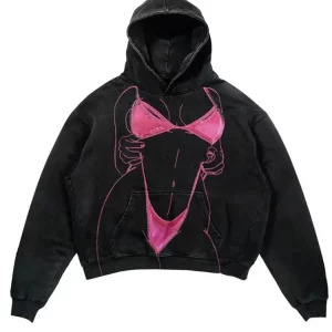 Y2K Streetwear Graphic Hoodie - Vintage Harajuku Gothic Hip-Pop Sweatshirt