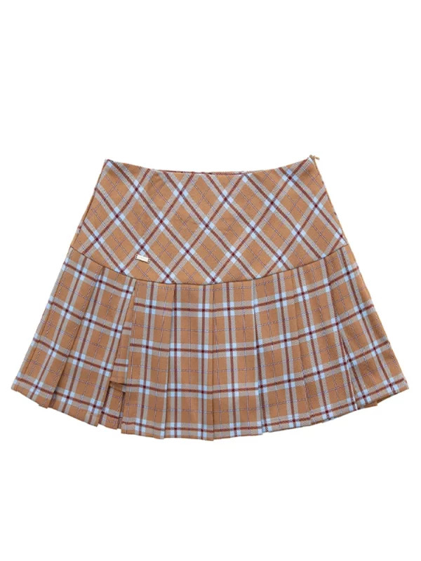 Y2k Streetwear Mini Pleated A-line Skirt - Preppy Style Harajuku Fashion JK High Waist Kawaii