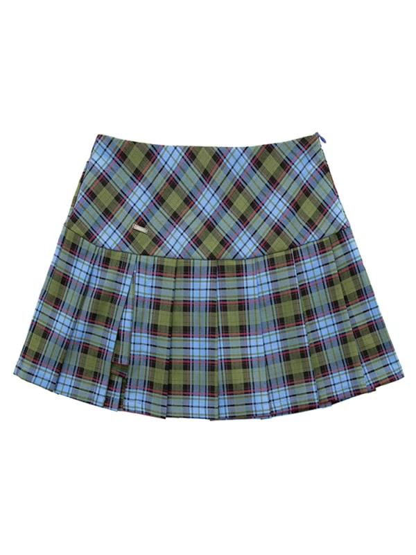 Y2k Streetwear Mini Pleated A-line Skirt - Preppy Style Harajuku Fashion JK High Waist Kawaii