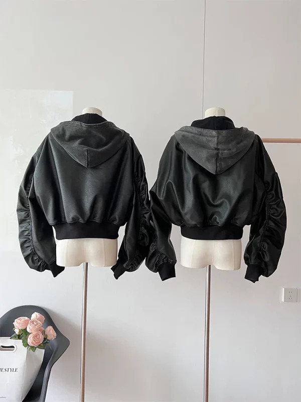 Y2K Streetwear Vintage Racer Jacket - Autumn Winter Women's Harajuku Fashion Hoodie Coat