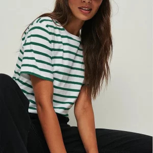 Y2K Striped T-Shirt - Short Sleeved, Loose Fit, Pure Cotton, Retro 90s Summer Fashion for Women