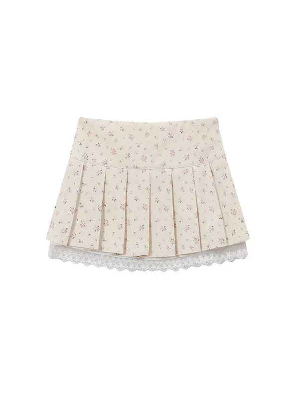 Y2K Summer Aesthetic Lace Mini Skirt - Grunge Mori Girl Retro Style