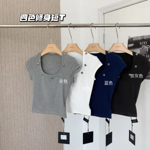 Y2K Summer Fashion Vintage Crop Top - Sexy Kpop O-Neck Tee