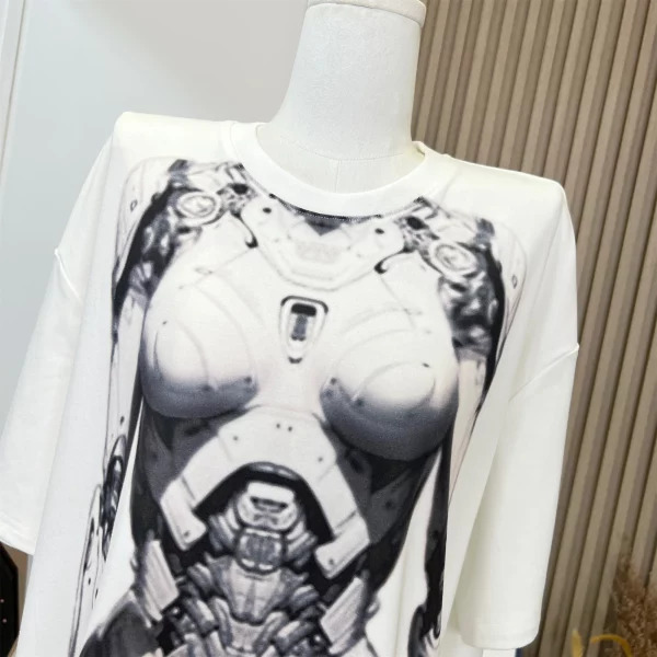 Y2K Summer Oversize T-Shirts: Cyber Punk Graphic Tees for Women