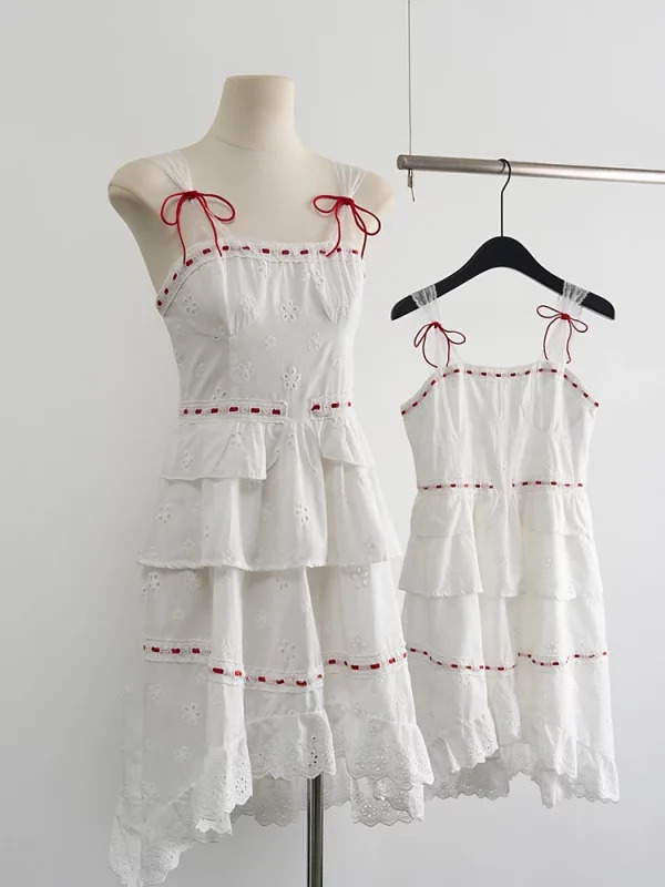 Y2K Summer Party Dress - Spaghetti Strap Mini Dress with Mori Girl Aesthetic