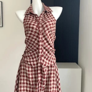 Y2K Summer Plaid Mini Dress - Vintage Aesthetic Frocks for Women