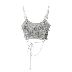 Y2K Summer Streetwear Crop Top - Grunge Style Halter Camisole for Women