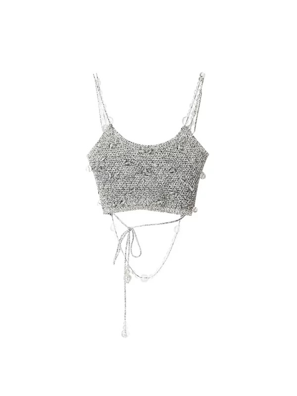 Y2K Summer Streetwear Crop Top - Grunge Style Halter Camisole for Women