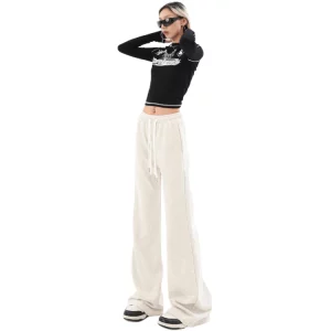 Y2K Summer Streetwear Elastic Waist Sweatpants for Women