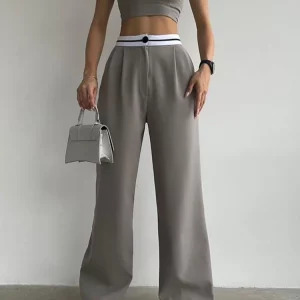 Y2K Summer Two Piece Set: Tank Top & High Waist Wide Leg Pants - Retro 90s Fashion, Grunge Outfits