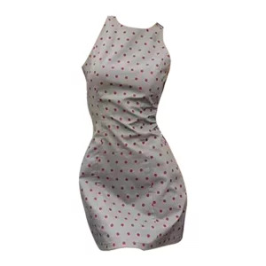 Y2K Summer Vintage Polka Dot Mini Dress - Grunge Aesthetic Retro Style Outfit