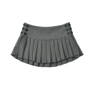 Y2K Summer Women's Japanese Fashion Dark Academia Mini JK Plaid Pleated Skirt - Cutecore Gyaru