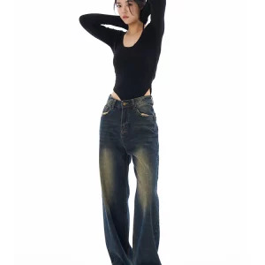 Y2K Vintage Aesthetic Baggy Jeans - Grunge Denim Pants