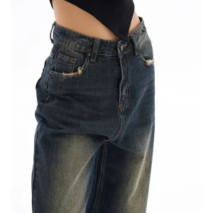 Y2K Vintage Aesthetic Baggy Jeans - Grunge Denim Pants