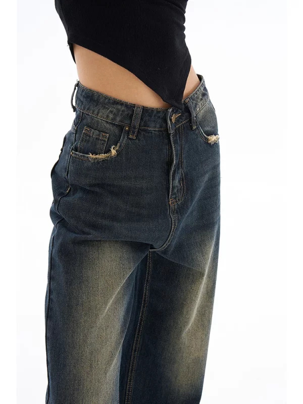 Y2K Vintage Aesthetic Baggy Jeans - Grunge Denim Pants