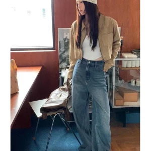 Y2K Vintage American Japanese Fashion Baggy Denim Pants - Wide Leg Jeans Streetwear Grunge Outfits