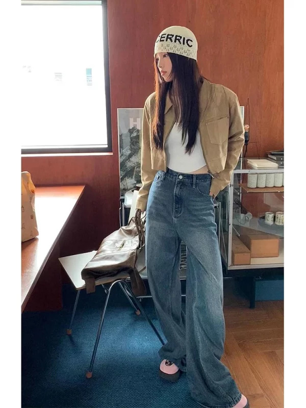 Y2K Vintage American Japanese Fashion Baggy Denim Pants - Wide Leg Jeans Streetwear Grunge Outfits