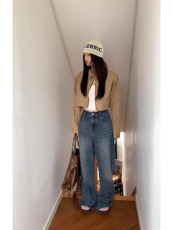 Y2K Vintage American Japanese Fashion Baggy Denim Pants - Wide Leg Jeans Streetwear Grunge Outfits