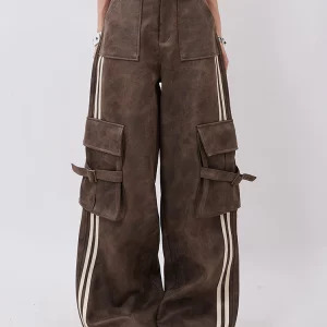 Y2K Vintage Cargo Pants: American Retro Grunge Cyber Punk Style