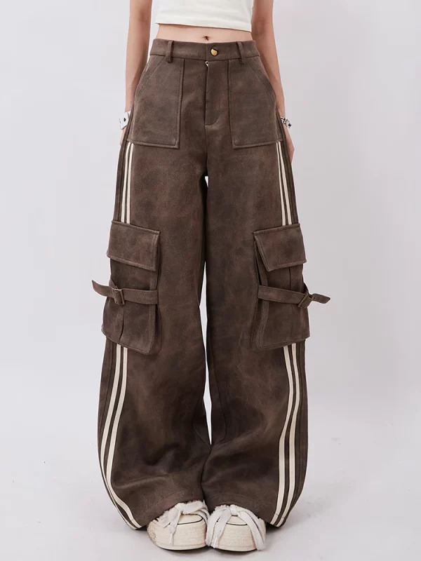 Y2K Vintage Cargo Pants: American Retro Grunge Cyber Punk Style