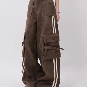 Y2K Vintage Cargo Pants: American Retro Grunge Cyber Punk Style