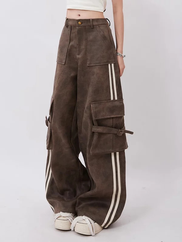 Y2K Vintage Cargo Pants: American Retro Grunge Cyber Punk Style