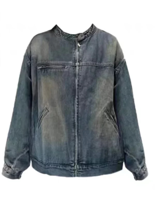 Y2K Vintage Denim Jacket - Autumn/Winter Korean Fashion Streetwear