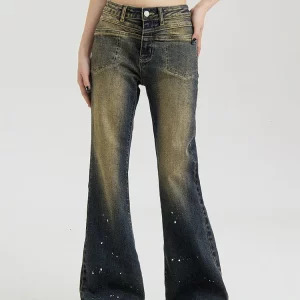 Y2K Vintage Flare Jeans: Low Rise Bell Bottom Denim Pants