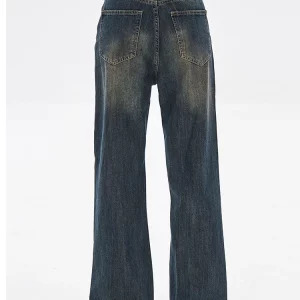 Y2K Vintage Harajuku Aesthetic Flare Jeans - Retro Goth Grunge Denim Pants