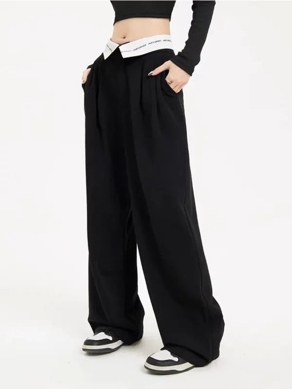 Y2K Vintage Harajuku Style Loose Fit Pants - Retro 90s Grunge Fashion