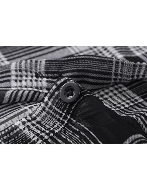 Y2K Vintage Plaid Shirt - Japanese Streetwear Aesthetic