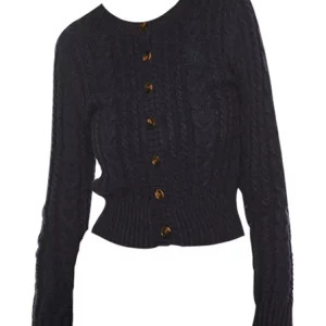 Y2K Vintage Style Cropped Cardigan - Autumn/Winter Women's Fashion