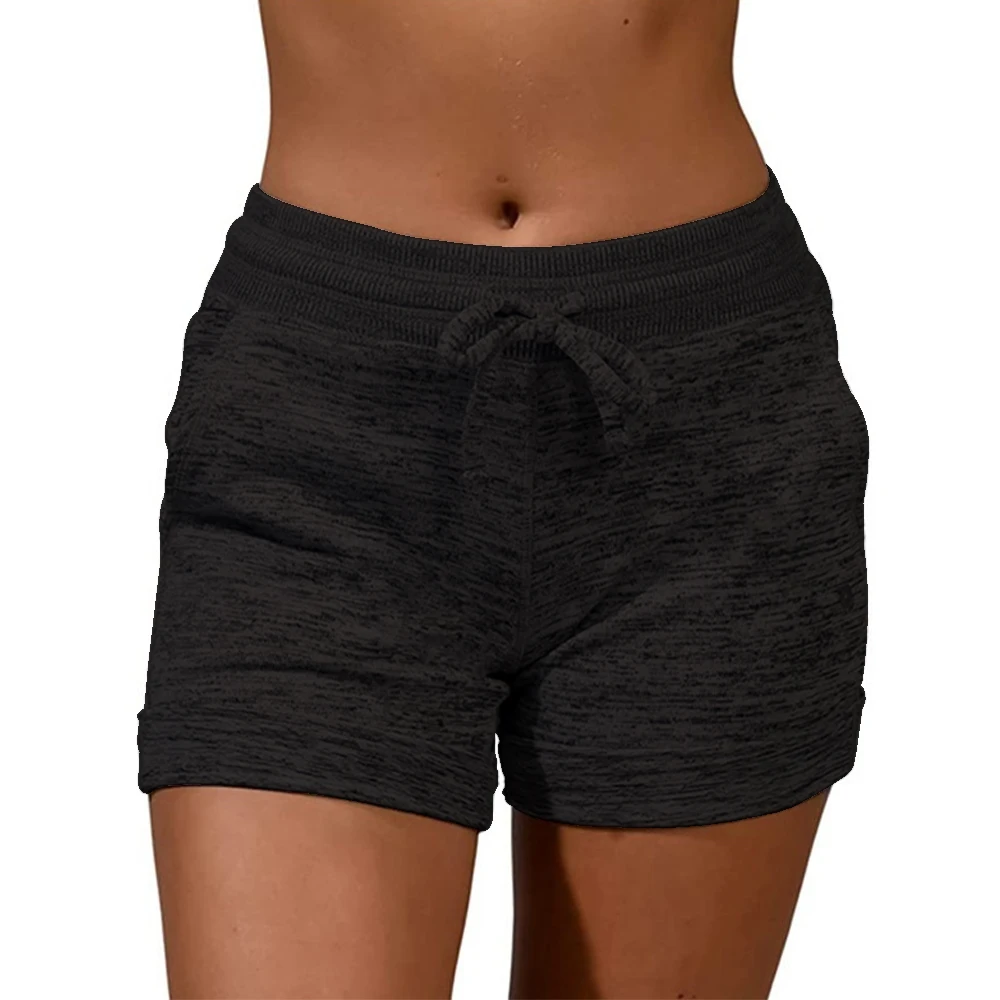 Y2K Women Ultra Thin Solid Athletic Shorts - Quick-Dry, Elastic Waist, Casual Pockets, Sporty Summer Fitness Grunge Outfits